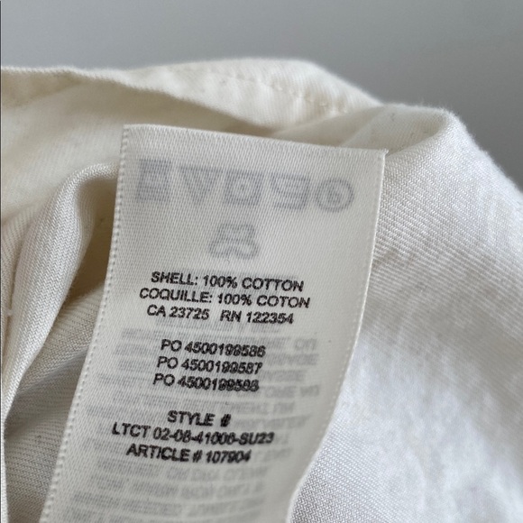 SUNDAY Best Aritzia 100% Cotton Tiered Mini Dress in Whisper White XS - Picture 5 of 10